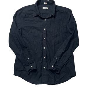 Taylor Stitch Black Button Up Shirt Size Large Men's Long Sleeve Cotton